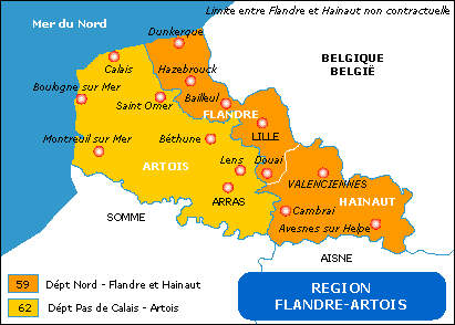 region flamande carte